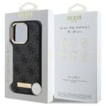 Guess GUHMP16XU4GPRK Black Hardcase 4G Logo Plate MagSafe iPhone 16 Pro Max Tok