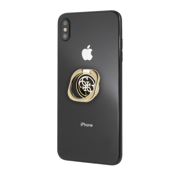 Guess Ring stand GURSEQGBK Gold & Black 4G