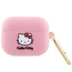 Hello Kitty HKAP3DKHSP Cover Pink Silicone 3D Kitty Head AirPods Pro Tok