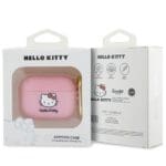 Hello Kitty HKAP3DKHSP Cover Pink Silicone 3D Kitty Head AirPods Pro Tok