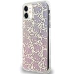 Hello Kitty HKHCN61HCHPEP Pink Hardcase IML Gradient Electrop Crowded Kitty Head iPhone 11/XR Tok