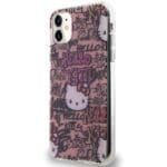 Hello Kitty HKHCN61HDGPTP Pink Hardcase IML Tags Graffiti iPhone 11/XR Tok