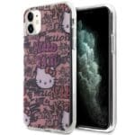 Hello Kitty HKHCN61HDGPTP Pink Hardcase IML Tags Graffiti iPhone 11/XR Tok