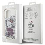 Hello Kitty HKHCP13LHDGPHT White Hardcase IML Kitty On Bricks Graffiti iPhone 13/13 Pro Tok