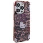 Hello Kitty HKHCP13LHDGPTP Pink Hardcase IML Tags Graffiti iPhone 13/13 Pro Tok