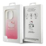 Hello Kitty HKHCP14LHDGKEP Pink Hardcase IML Gradient Electrop Kitty Head iPhone 14 Pro Tok