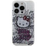 Hello Kitty HKHCP14LHDGPHT White Hardcase IML Kitty On Bricks Graffiti iPhone 14 Pro Tok