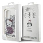 Hello Kitty HKHCP14LHDGPHT White Hardcase IML Kitty On Bricks Graffiti iPhone 14 Pro Tok