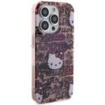 Hello Kitty HKHCP14LHDGPTP Pink Hardcase IML Tags Graffiti iPhone 14 Pro Tok