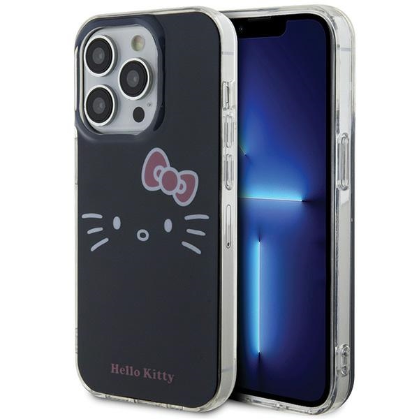 Hello Kitty HKHCP14LHKHLK Black Hardcase IML Kitty Face iPhone 14 Pro Tok