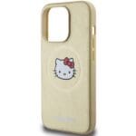 Hello Kitty HKHMP14LPGHCKD Gold Hardcase Leather Kitty Head MagSafe iPhone 14 Pro Tok