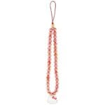 Hello Kitty Pearls Kitty Head Phone Charm Red