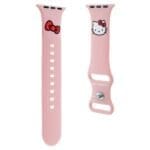 Hello Kitty Strap HKAWLSCHBLP Apple Watch SE/11/10/9/8/7/6/5/4/3/Ultra 1/2/3 (44/45/46/49mm) Pink Strap Silicone Kitty Head