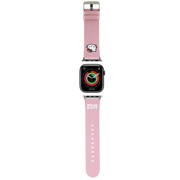 Hello Kitty Strap HKAWMPGKHP Apple Watch SE/11/10/9/8/7/6/5/4/3 (42/41/40/38mm) Pink Strap Kitty Head