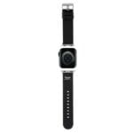 Hello Kitty Strap HKAWMPSAPSK Apple Watch SE/11/10/9/8/7/6/5/4/3 (42/41/40/38mm) Black Strap Heads & Bows Pattern
