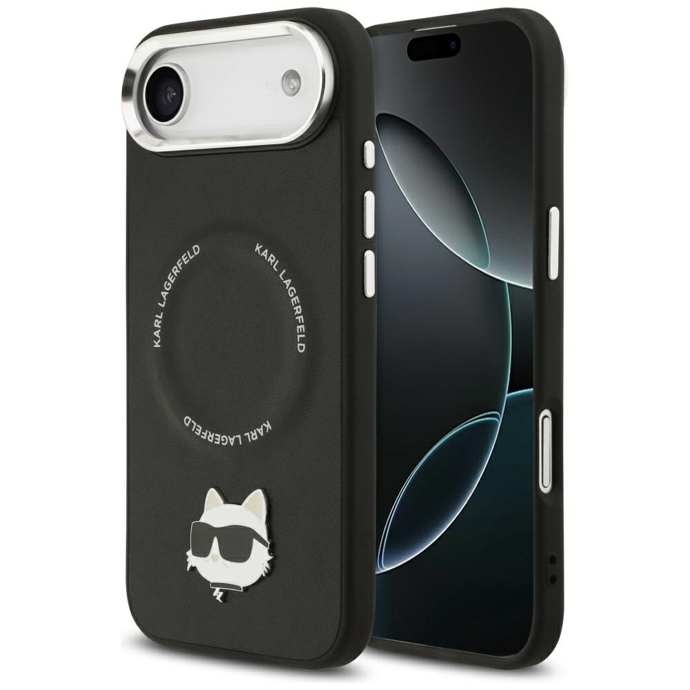 Karl Lagerfeld Choupette Pin MagSafe Black iPhone 17 Air Tok