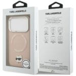 Karl Lagerfeld Choupette Pin MagSafe Pink iPhone 17 Pro Tok