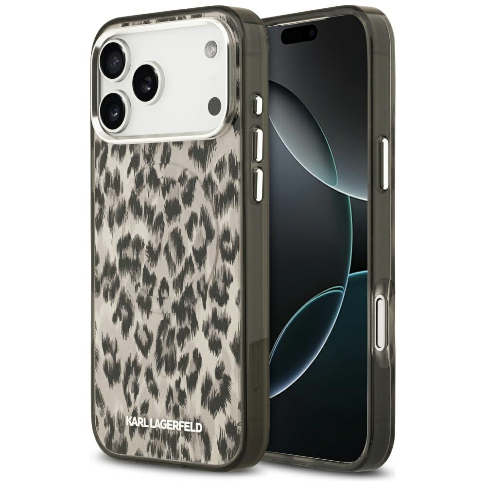 Karl Lagerfeld IML Leopard Pattern MagSafe Brown iPhone 17 Pro Max Tok