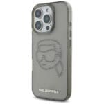 Karl Lagerfeld IML Rhinestones Karl Head Black iPhone 16 Pro Tok