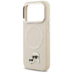 Karl Lagerfeld Karl & Choupette Pins MagSafe Beige iPhone 17 Pro Tok