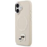 Karl Lagerfeld Karl & Choupette Pins MagSafe Beige iPhone 17 Tok