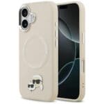 Karl Lagerfeld Karl & Choupette Pins MagSafe Beige iPhone 17 Tok