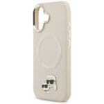 Karl Lagerfeld Karl & Choupette Pins MagSafe Beige iPhone 17 Tok