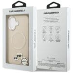Karl Lagerfeld Karl & Choupette Pins MagSafe Beige iPhone 17 Tok