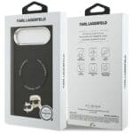 Karl Lagerfeld Karl & Choupette Pins MagSafe Black iPhone 17 Air Tok
