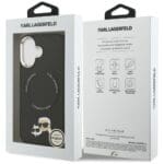 Karl Lagerfeld Karl & Choupette Pins MagSafe Black iPhone 17 Tok