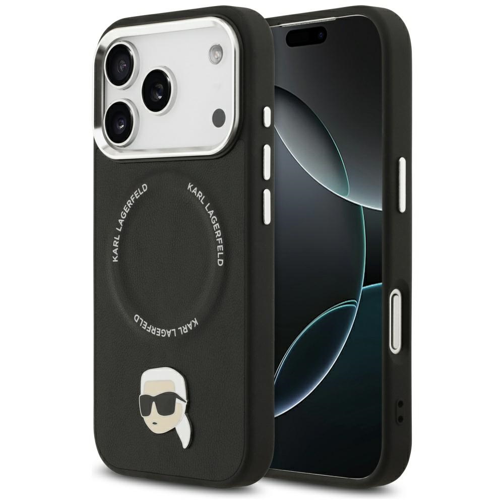 Karl Lagerfeld Karl Pin MagSafe Black iPhone 17 Pro Tok