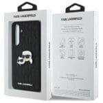 Karl Lagerfeld KLHCFEPGKLKCPK S721 Black Hardcase Monogram Karl&Chaoupette Head Pin Samsung Galaxy S24 Fe Tok