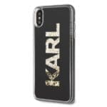 Karl Lagerfeld KLHCI65KAGBK Black Karl Logo Glitter iPhone 11/XS Max Tok