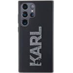 Karl Lagerfeld KLHCL3DMBKCK S918 Black Hardcase 3D Rubber Glitter Logo Samsung Galaxy S23 Ultra Tok