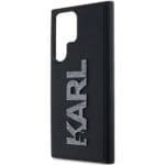 Karl Lagerfeld KLHCL3DMBKCK S918 Black Hardcase 3D Rubber Glitter Logo Samsung Galaxy S23 Ultra Tok