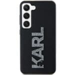 Karl Lagerfeld KLHCM3DMBKCK S916 Black Hardcase 3D Rubber Glitter Logo Samsung Galaxy S23 Plus Tok