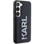 Karl Lagerfeld KLHCM3DMBKCK S916 Black Hardcase 3D Rubber Glitter Logo Samsung Galaxy S23 Plus Tok