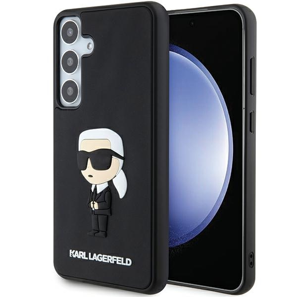 Karl Lagerfeld KLHCM3DRKINK S926 Black Hardcase 3D Rubber Ikonik Samsung Galaxy S24 Plus Tok
