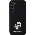 Karl Lagerfeld KLHCMSMHKCNPK S926 Hardcase Black Silicone Karl&Choupette Metal Pin Samsung Galaxy S24 Plus Tok