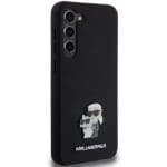 Karl Lagerfeld KLHCMSMHKCNPK S926 Hardcase Black Silicone Karl&Choupette Metal Pin Samsung Galaxy S24 Plus Tok