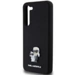Karl Lagerfeld KLHCMSMHKCNPK S926 Hardcase Black Silicone Karl&Choupette Metal Pin Samsung Galaxy S24 Plus Tok