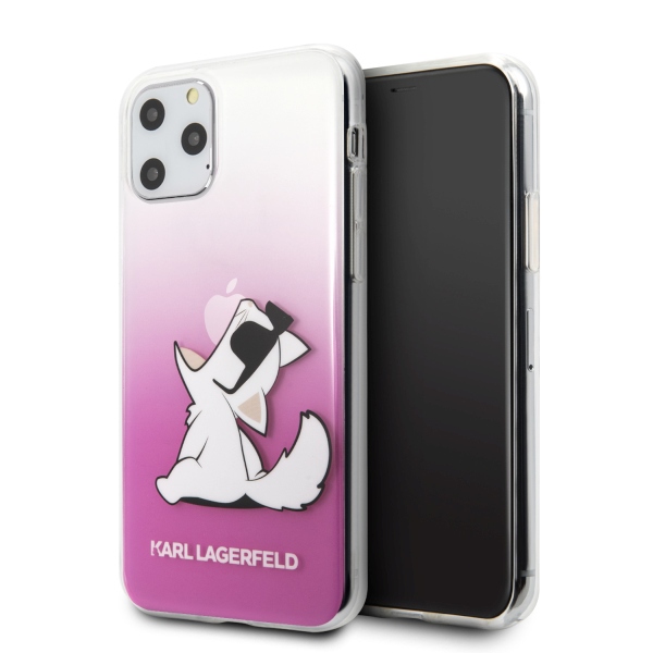 Karl Lagerfeld KLHCN65CFNRCPI Hardcase Pink Choupette Fun iPhone 11 Pro Max Tok