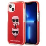 Karl Lagerfeld KLHCP13MTPE2TR Hardcase Red Karl&Choupette Head iPhone 13 Tok