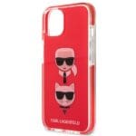 Karl Lagerfeld KLHCP13MTPE2TR Hardcase Red Karl&Choupette Head iPhone 13 Tok