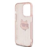 Karl Lagerfeld KLHCP14LHKLPCHP Pink Hardcase IML Choupette Head & Monogram iPhone 14 Pro Tok