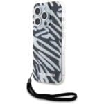 Karl Lagerfeld KLHCP15LHZBPKCCK Black Hardcase IML Zebra Pattern & Cord iPhone 15 Pro Tok