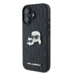 Karl Lagerfeld KLHCP16SPGKLKCPK Black Hardcase Monogram Karl&Chaoupette Head Pi iPhone 16 Tok