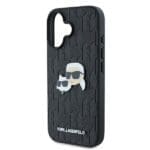 Karl Lagerfeld KLHCP16SPGKLKCPK Black Hardcase Monogram Karl&Chaoupette Head Pi iPhone 16 Tok