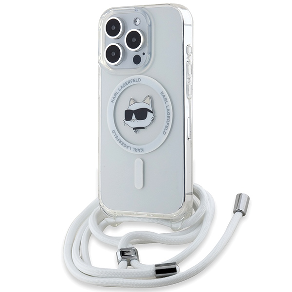 Karl Lagerfeld KLHMP13XHCCHNT Hardcase Transparent IML Choupette Head & Cord M iPhone 13 Pro Max Tok