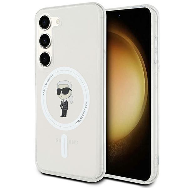 Karl Lagerfeld KLHMSHFCKNOT S911 Transparent Hardcase IML Ikonik MagSafe Samsung Galaxy S23 Tok